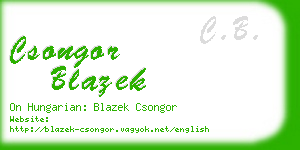 csongor blazek business card